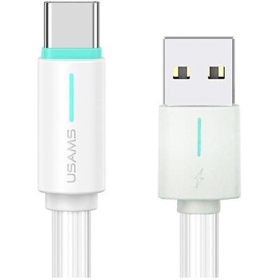 Usams Kabel USB-C 3A YU Series 1m USB-C/USB-C biały/white SJ732USB02 (US-SJ732 ) (1 m, USB 3.2 Gen 1, 18 W), USB Kabel Usams Kabel USB-C 3A YU Series 1m USB-C/USB-C biały/white SJ732USB02 (US-SJ732 ) (1 m, USB 3.2 Gen 1, 18 W), USB Kabel