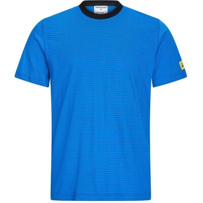Safeguard, Arbeitsoberteil, ESD-T-Shirt mit schwarzem Kragen, rundhals, 150g/m², royalblau, L (L) Safeguard, Arbeitsoberteil, ESD-T-Shirt mit schwarzem Kragen, rundhals, 150g/m², royalblau, L (L)