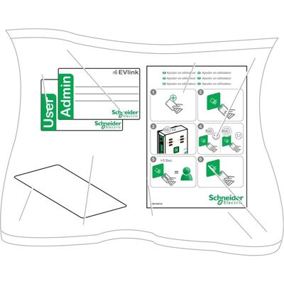 Schneider Electric, Elektroauto Ladezubehör, EVlink, RFID-Ausweise Schneider Electric, Elektroauto Ladezubehör, EVlink, RFID-Ausweise