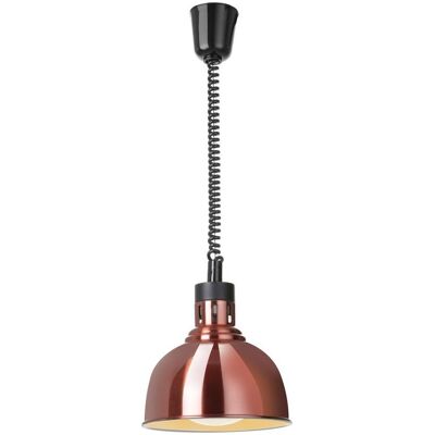 Hendi Höhenverstellbare Wärmelampe, kuppelförmig,, Kupfer, 230V/250W, Ø250x(H)207mm, Speisewärmer, Kupfer Hendi Höhenverstellbare Wärmelampe, kuppelförmig,, Kupfer, 230V/250W, Ø250x(H)207mm, Speisewärmer, Kupfer