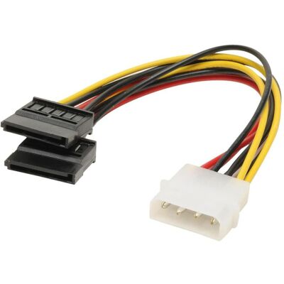 Shiverpeaks S/CONN maximum connectivity Power Adapter, 4-pol. 5.25 Powerstecker auf 2x 15-pol. S-ATA, 0,13m (13 cm, SATA), Interne Kabel (PC) Shiverpeaks S/CONN maximum connectivity Power Adapter, 4-pol. 5.25 Powerstecker auf 2x 15-pol. S-ATA, 0,13m (13 cm, SATA), Interne Kabel (PC)