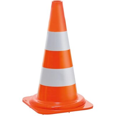 Magni, Verkehrstechnik, Leitkegel 500mm, 2 weisse Streifen, leuchtorange Magni, Verkehrstechnik, Leitkegel 500mm, 2 weisse Streifen, leuchtorange