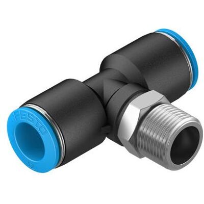 Festo, Rohrverbindungstechnik, T-Verbinder 130801 QST-3/8-12-20 1 St. (T-Verbindung) Festo, Rohrverbindungstechnik, T-Verbinder 130801 QST-3/8-12-20 1 St. (T-Verbindung)