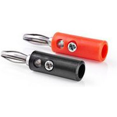 Nedis Bananestecker gerade Stecker Vernickelt Schraube Kabeleingangsdurchmesser: 4.5 mm , Audio Stecker, Mehrfarbig Nedis Bananestecker gerade Stecker Vernickelt Schraube Kabeleingangsdurchmesser: 4.5 mm , Audio Stecker, Mehrfarbig