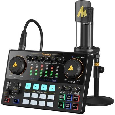 Maono AME2A Kit (3.5mm Klinke, USB), Audio Interface, Schwarz Maono AME2A Kit (3.5mm Klinke, USB), Audio Interface, Schwarz