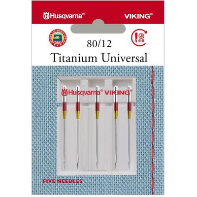 Husqvarna Universalnadel Titanium 80/12, 5 Nadeln, Nadel Husqvarna Universalnadel Titanium 80/12, 5 Nadeln, Nadel