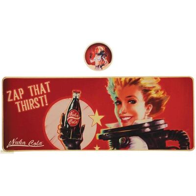Fanattik, Unterlage, Fallout Schreibtischunterlage & Untersetzer Nuka-Cola (34.90 x 7.30 cm) Fanattik, Unterlage, Fallout Schreibtischunterlage & Untersetzer Nuka-Cola (34.90 x 7.30 cm)
