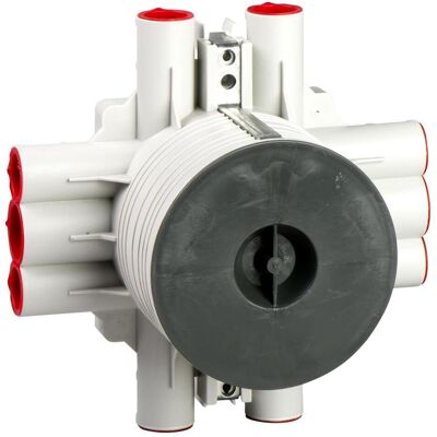 Schneider, Abzweigdose, MULTIFIX Deckendose 145 mm breit, 78 mm tief und 145 mm lang C/C70mm, grau IMT36341 Schneider, Abzweigdose, MULTIFIX Deckendose 145 mm breit, 78 mm tief und 145 mm lang C/C70mm, grau IMT36341