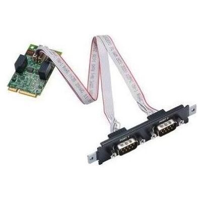 Moxa CP-102N-I-T - Serielle Mini-PCI-Express-Karte mit 2 Anschlüssen und kapazitiver 2,5 kV-Isolierung, -, Kontrollerkarte Moxa CP-102N-I-T - Serielle Mini-PCI-Express-Karte mit 2 Anschlüssen und kapazitiver 2,5 kV-Isolierung, -, Kontrollerkarte
