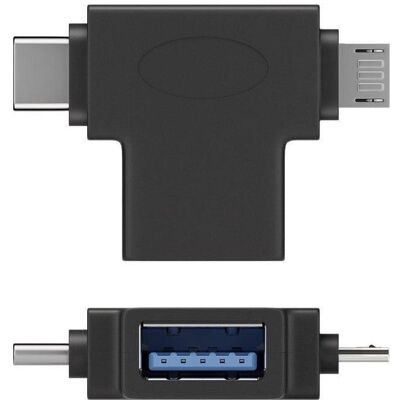 PremiumCord AdaptÃr USB-A na USB-C + micro USB-B (USB 3.2 Gen 2, 4.50 W), USB Kabel PremiumCord AdaptÃr USB-A na USB-C + micro USB-B (USB 3.2 Gen 2, 4.50 W), USB Kabel
