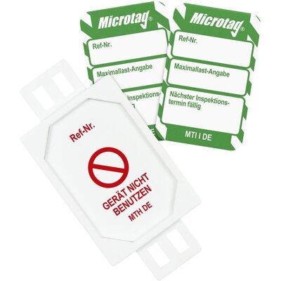 Brady, Sicherheitskennzeichnung, MIC-DE-PK-MTI-I-GN, Microtag Set, 20 x Microtag Halter, 20 x Microtag Einsteckschild (Weiss Brady, Sicherheitskennzeichnung, MIC-DE-PK-MTI-I-GN, Microtag Set, 20 x Microtag Halter, 20 x Microtag Einsteckschild (Weiss