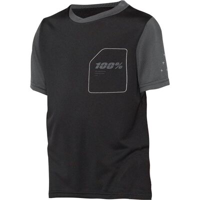 100%, Mädchen, Velotrikot, Ridecamp (L, S), Schwarz, S, L 100%, Mädchen, Velotrikot, Ridecamp (L, S), Schwarz, S, L