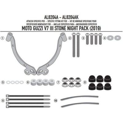 Kappa, Motorrad Zubehör, FENSTERHALTERUNG 100ALBK, 140AK, 140SK MOTO GUZZI V7 III Stone Night Pack (19) Kappa, Motorrad Zubehör, FENSTERHALTERUNG 100ALBK, 140AK, 140SK MOTO GUZZI V7 III Stone Night Pack (19)