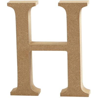 Creativ Company, Holzbuchstaben + Stoffbuchstaben, Letter H MDF 8cm, 1st. Creativ Company, Holzbuchstaben + Stoffbuchstaben, Letter H MDF 8cm, 1st.