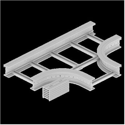 Unex Leitungsführung, 67538-04 T-Abzweiger 135X500 R300 aus U23X RAL7035 (50 cm) Unex Leitungsführung, 67538-04 T-Abzweiger 135X500 R300 aus U23X RAL7035 (50 cm)