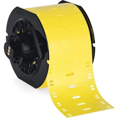 Brady, Etikettenrolle, B33-6010-348-YL, Kabelanhänger fürs Verkehrswesen, Gelb, Matt, 60.00 x 10.00 mm, 4 Löcher, n (60 mm) Brady, Etikettenrolle, B33-6010-348-YL, Kabelanhänger fürs Verkehrswesen, Gelb, Matt, 60.00 x 10.00 mm, 4 Löcher, n (60 mm)
