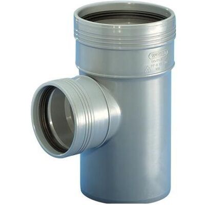 Wavin Modell 40x40mm 88,5° Graue Rohrverbindung - Rohrverbindung Wavin Modell 40x40mm 88,5° Graue Rohrverbindung - Rohrverbindung