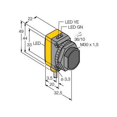 Turck, Bewegungsmelder, Opto (0.60 m) Turck, Bewegungsmelder, Opto (0.60 m)
