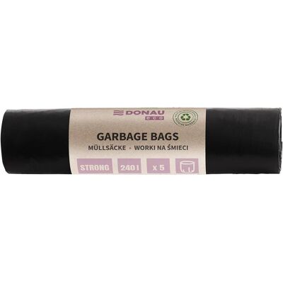 Donau Mllscke ECO, stark (LDPE), 240l, 5 Stck, schwarz, Abfallsack, Schwarz Donau Mllscke ECO, stark (LDPE), 240l, 5 Stck, schwarz, Abfallsack, Schwarz