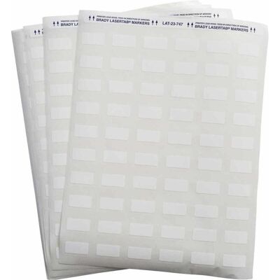 Brady, Etikettenrolle, LAT-23-747-2.5, Polyester, matt, Weiss, mit Laminat, 25.40 x 12.70 mm, dauerhaft klebend, US- Brady, Etikettenrolle, LAT-23-747-2.5, Polyester, matt, Weiss, mit Laminat, 25.40 x 12.70 mm, dauerhaft klebend, US-