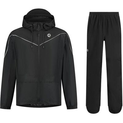 Rogelli, Unisex, Velojacke, Pendler-Essential Regenanzug (L), Schwarz, Mehrfarbig, L Rogelli, Unisex, Velojacke, Pendler-Essential Regenanzug (L), Schwarz, Mehrfarbig, L