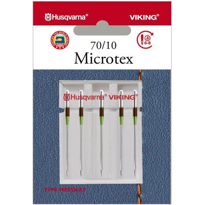 Husqvarna Microtexnadel 70/10, 5 Nadeln, Nadel Husqvarna Microtexnadel 70/10, 5 Nadeln, Nadel