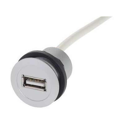 Harting USB-Serviceschnittstelle, Elektronikkabel + Stecker, Silber Harting USB-Serviceschnittstelle, Elektronikkabel + Stecker, Silber