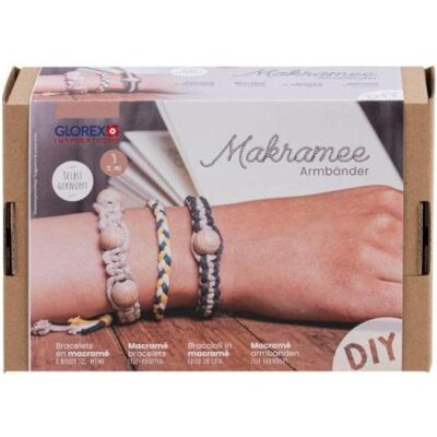 Glorex Armbänder Makramee-Set, Handarbeitsset, Mehrfarbig Glorex Armbänder Makramee-Set, Handarbeitsset, Mehrfarbig