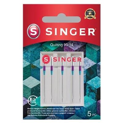 Singer QUILTING Nähmaschinennadel, 90/14, 5er Pack, Nadel Singer QUILTING Nähmaschinennadel, 90/14, 5er Pack, Nadel
