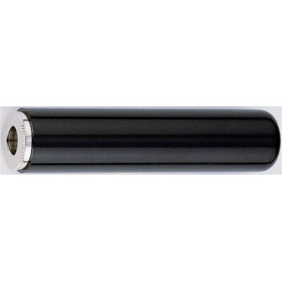 No Name Klinkenkupplung 6.35 mm (Stereo) aus Kunststoff, Audio Stecker, Schwarz No Name Klinkenkupplung 6.35 mm (Stereo) aus Kunststoff, Audio Stecker, Schwarz