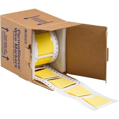 Brady, Etikettenrolle, LSZH-2000-2-YL B-7641 Permasleeve Schrumpfschlauch 2 1 Gelb 50.8 x 80.4mm Low Brady, Etikettenrolle, LSZH-2000-2-YL B-7641 Permasleeve Schrumpfschlauch 2 1 Gelb 50.8 x 80.4mm Low