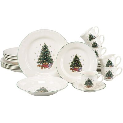 CreaTable, Geschirrset, Tannenbaum (30 Stk.) CreaTable, Geschirrset, Tannenbaum (30 Stk.)