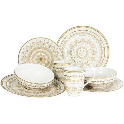 CreaTable, Geschirrset, Mandala (8 Stk.) CreaTable, Geschirrset, Mandala (8 Stk.)