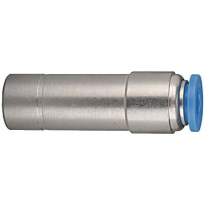 Riegler, Schlauchanschluss + Schlauchverbinder, Gerade Steckverbindung Blaue Serie 8/10 mm L1 46,8 mm (10 mm) Riegler, Schlauchanschluss + Schlauchverbinder, Gerade Steckverbindung Blaue Serie 8/10 mm L1 46,8 mm (10 mm)