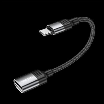 Nextbatt USB-C to USB-A OTG adapter cable - Black/Gray, USB Kabel Nextbatt USB-C to USB-A OTG adapter cable - Black/Gray, USB Kabel