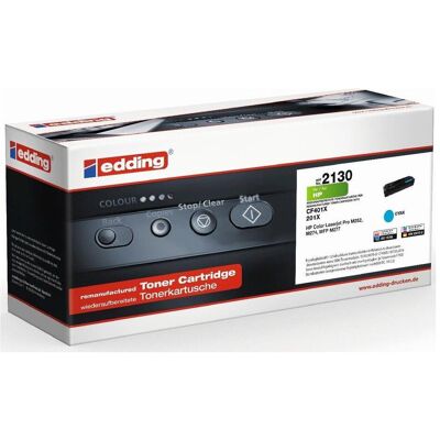 Edding Edd-2130 Cyan Toner - 2300 Seiten - Für HP 201x Edding Edd-2130 Cyan Toner - 2300 Seiten - Für HP 201x