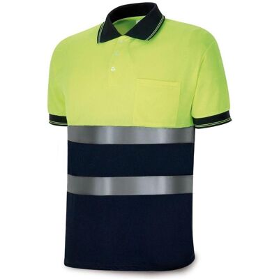 Marca, Arbeitsoberteil, Fluorescent yellow / navy blue polo, high visibility short sleeve, xl (XL) Marca, Arbeitsoberteil, Fluorescent yellow / navy blue polo, high visibility short sleeve, xl (XL)