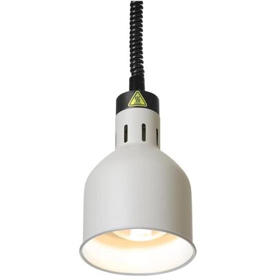 Hendi Höhenverstellbare Wärmelampe, zylinderförmig,, Weiss, 230V/250W, Speisewärmer, Weiss Hendi Höhenverstellbare Wärmelampe, zylinderförmig,, Weiss, 230V/250W, Speisewärmer, Weiss