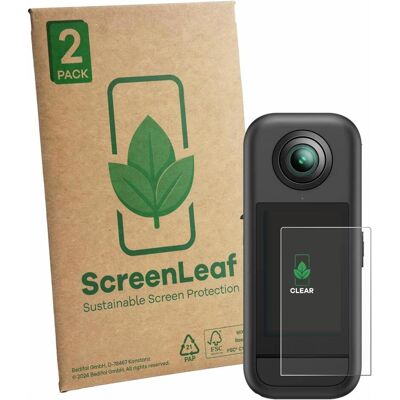 ScreenLeaf Schutzfolie für Akaso 360 nachhaltiger Displayschutz Display Schutz Folie Klar Transparent, Geräte Schutzfolie ScreenLeaf Schutzfolie für Akaso 360 nachhaltiger Displayschutz Display Schutz Folie Klar Transparent, Geräte Schutzfolie
