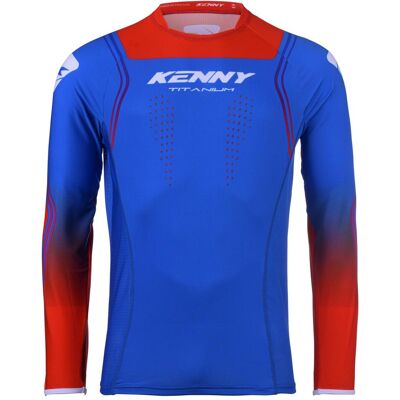 Kenny, Unisex, Velotrikot, Titanium (XXL), Blau, Rot, XXL Kenny, Unisex, Velotrikot, Titanium (XXL), Blau, Rot, XXL