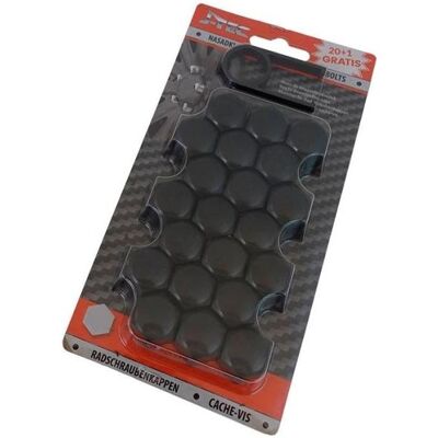 J-Tec, Reifen Zubehör, Górecki Radschraubenkappe 19 mm Schwarz (21 Stück) J-Tec, Reifen Zubehör, Górecki Radschraubenkappe 19 mm Schwarz (21 Stück)