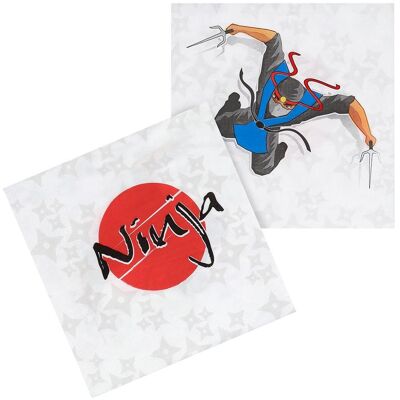 Boland, Servietten, Ninja (20 Stk., 33 x 33 cm) Boland, Servietten, Ninja (20 Stk., 33 x 33 cm)