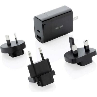 Philips Reiseadapter, Ultra-schnelles Reiseladegerät mit Zubehör von Philips Reiseadapter, Ultra-schnelles Reiseladegerät mit Zubehör von