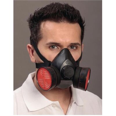 Ekastu Sekur, Atemschutzmaske, Atemschutzhalbmaske Polimask 100/2 EN 14 EN 140 (Keine offizielle Schutzklasse, 1x) Ekastu Sekur, Atemschutzmaske, Atemschutzhalbmaske Polimask 100/2 EN 14 EN 140 (Keine offizielle Schutzklasse, 1x)