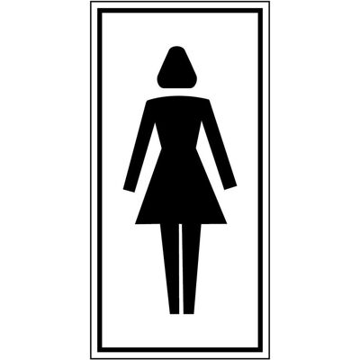 Brady, Sicherheitskennzeichnung, PIC 465-075X150-B7527, Hinweisschilder - Toilette für Damen Brady, Sicherheitskennzeichnung, PIC 465-075X150-B7527, Hinweisschilder - Toilette für Damen