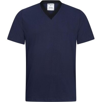 Safeguard, Arbeitsoberteil, ESD-T-Shirt, V-Ausschnitt, 150g/m², navyblau/schwarz, 7XL (7XL) Safeguard, Arbeitsoberteil, ESD-T-Shirt, V-Ausschnitt, 150g/m², navyblau/schwarz, 7XL (7XL)