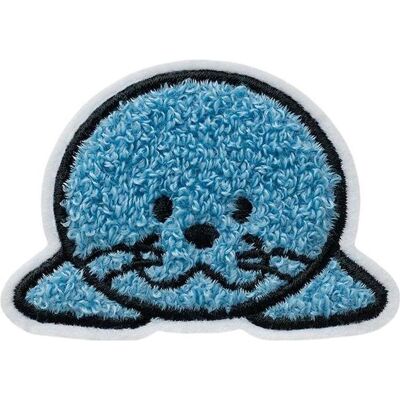 Mono Quick Robbe flauschig, Applikationen, Blau, Mehrfarbig Mono Quick Robbe flauschig, Applikationen, Blau, Mehrfarbig
