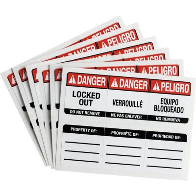 Brady, Zubehör Arbeitsschutz, Etiketten für SafeKey Compact Lockout-Vorhängeschlösser Brady, Zubehör Arbeitsschutz, Etiketten für SafeKey Compact Lockout-Vorhängeschlösser