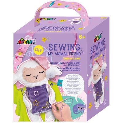 Avenir Nähset Umhänger Schaf, Handarbeitsset, Violett, Weiss, Pink Avenir Nähset Umhänger Schaf, Handarbeitsset, Violett, Weiss, Pink