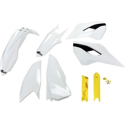 UFO, Motorrad Zubehör, Gabelstangen-Schutz und Kunststoff-Kit UFO, Motorrad Zubehör, Gabelstangen-Schutz und Kunststoff-Kit